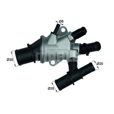 Thermostat, liquide de refroidissement MAHLE ORIGINAL TI 170 88