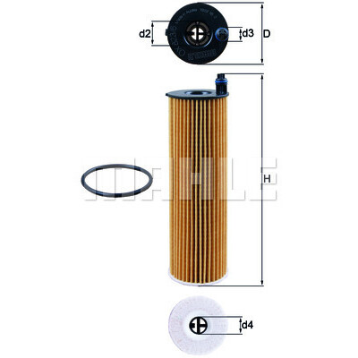 Filtre à huile MAHLE ORIGINAL OX 823/6D