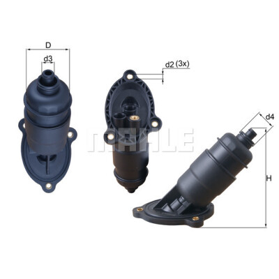 Filtre hydraulique, transmission automatique MAHLE ORIGINAL HX 155