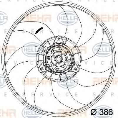 Ventilateur, refroidissement du moteur