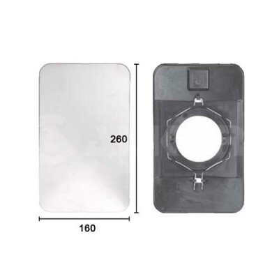 Verre à miroir, miroir d'accostage