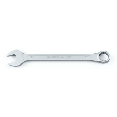 Clé mixte à fourche rabaissée et polygonale déportée chromée 19 X 19 MM diamètre 40,5 MM