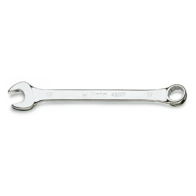 Clé mixte avec un bout fixe et une étoile déportée chrome brillant 21 x 21 MM diamètre 30,7 MM