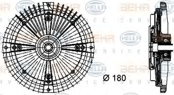 Embrayage, ventilateur de radiateur