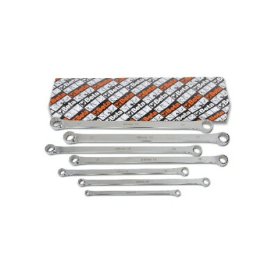 Jeu de 7 clés polygonales doubles plates modèle extra-long