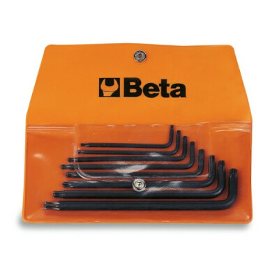 Jeu de 8 clés mâles coudées pour vis avec empreinte Tamper Resistant Torx® dans enveloppe