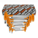 Jeu de 11 clés à douilles coudées avec douille pour vis à tête Torx®