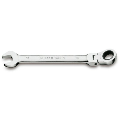 Clé mixte articulée à cliquet 14 x 14 MM diamètre 27,7 MM