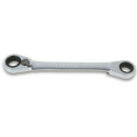 Cliquet réversible Clé à double anneau inclinée à 15° 8 x 10 MM Dia1 18,2 MM Dia2 21,5 MM