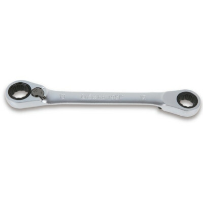 Cliquet réversible Clé polygonale double inclinée à 15° 12 x 13 MM Dia1 24,6 MM Dia2 26,5 MM