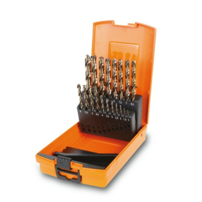 Jeu de 19 forets acier HSS-CO 5%