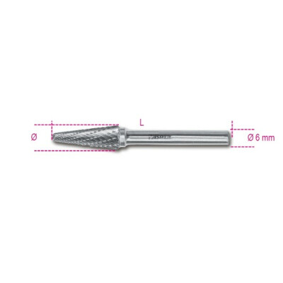 Lime rotative en métal dur diamètre 9.5 MM
