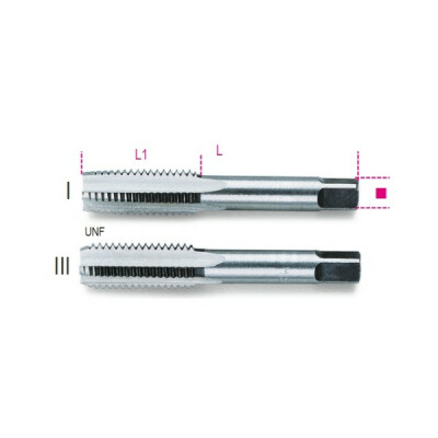 Taraud à main, pas fin, filetage UNF en acier chromé 3/4 X 16