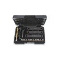 Assortiment d'outils pour remplacer les filetages endommagés sur les supports d'étrier de frein M9x1,25