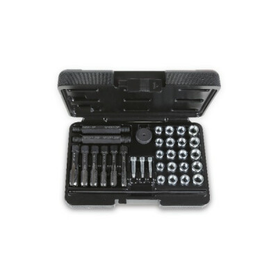 Assortiment d'outils pour remplacer les filetages de bougies endommagés