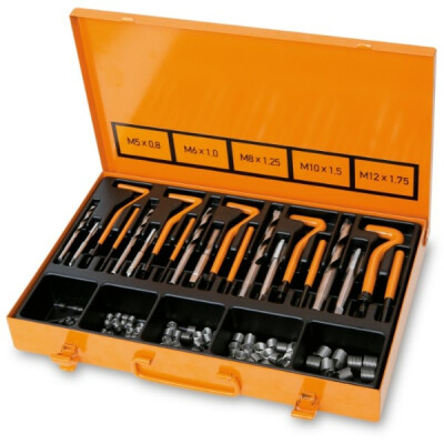 Assortiment pour le remplacement des filetages endommagés M5-M6-M8-M10-M12