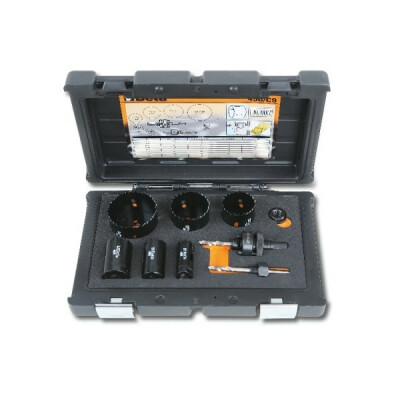 Assortiment de scies cloches et accessoires pour électriciens