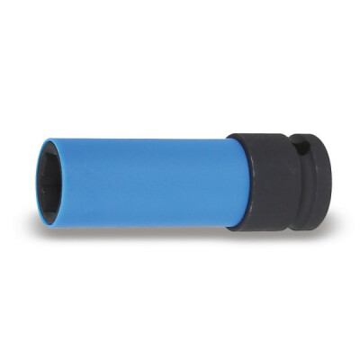 Clé à douille à chocs avec éléments polymères colorés pour écrous de roue 22 MM diamètre 32,4 MM