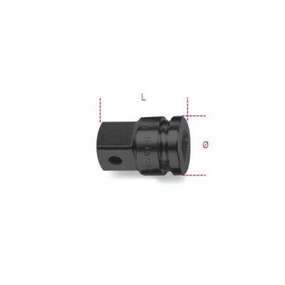 Adaptateur impact avec carré femelle 1/2" et mâle 3/4" diamètre 30 MM