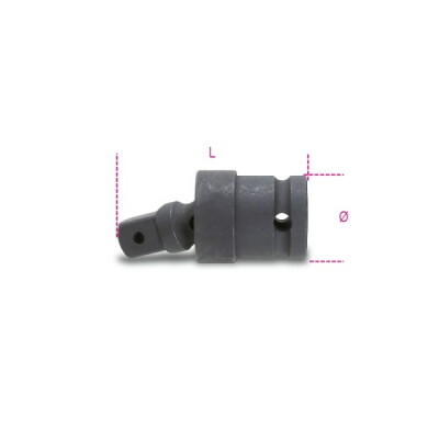 Joint d'impact avec carré mâle et femelle 1/2" diamètre 28 MM