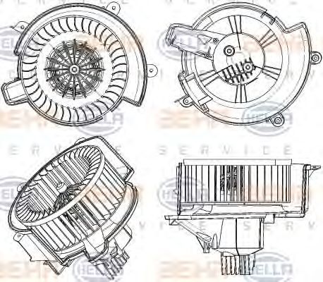 BEHR HELLA SERVICE 8EW 351 104-421 Ventilateur d'habitacle