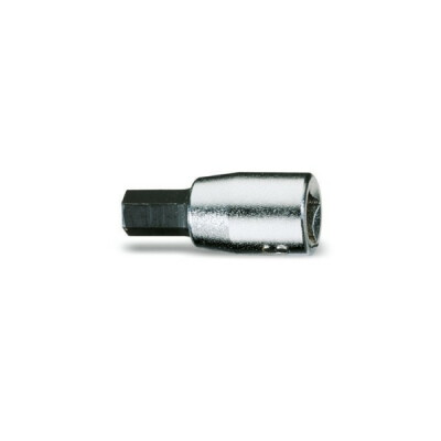 Douille 6 pans avec carré femelle 1/4" chromé - embout bruni 1/4"