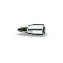 Douille tournevis pour vis cruciformes Pozidriv®-Supadriv®, chromée - pointe brunie PZ 3