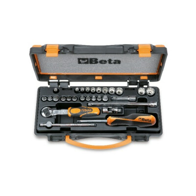 11 douilles polygonales, 11 douilles tournevis et 6 accessoires