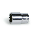 Clé à douille carrée femelle 1/4&quot;, chromée 5 MM