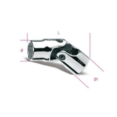 Clé à douille articulée bouche polygonale 5/8" diamètre 22 MM