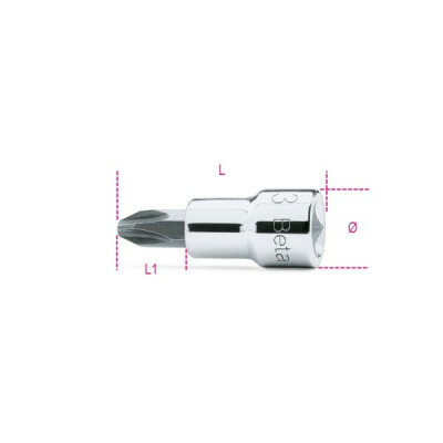 Douille tournevis pour vis cruciforme Phillips® PH 1