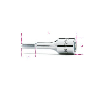 Douille mâle 6 pans 7MM diamètre 18MM