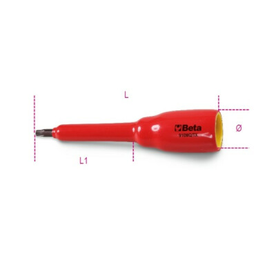 Clé à douille mâle pour vis à empreinte Torx® avec carré femelle 3/8" 40 MM