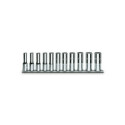 Jeu de 11 douilles longues polygonales en support