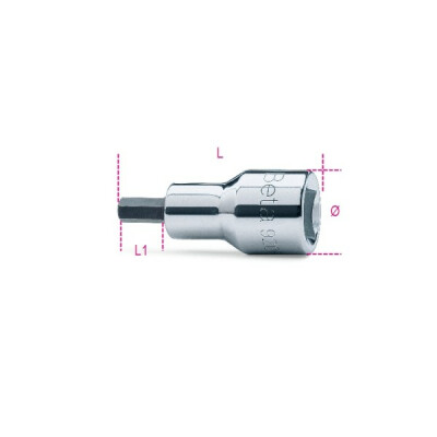 Douille hexagonale 1/8"