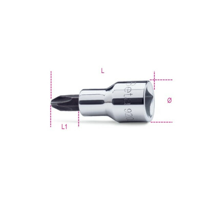 Douille tournevis pour vis cruciforme Phillips® PH 3