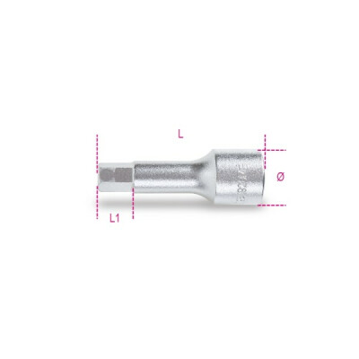 Douille mâle hexagonale 6 MM BETA 18009200506