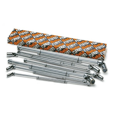 Jeu de 9 clés en T à douille articulée pour vis à profil Torx®
