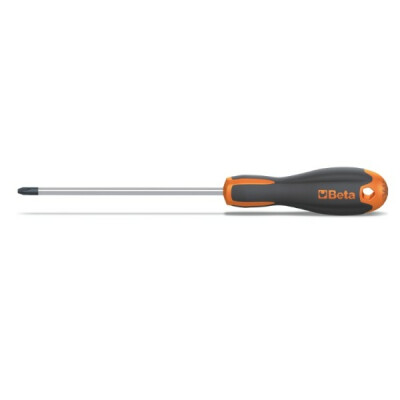 Tournevis pour vis cruciformes Pozidriv®-Supadriv®, chromé, pointes PZ noires