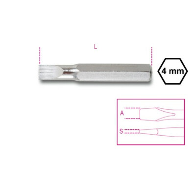Forfait: Embout 4 mm pour vis à tête fendue 0,6x3,5 MM