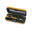 Micro tournevis bi-matière avec 36 embouts 4MM interchangeables et rallonge magnétique