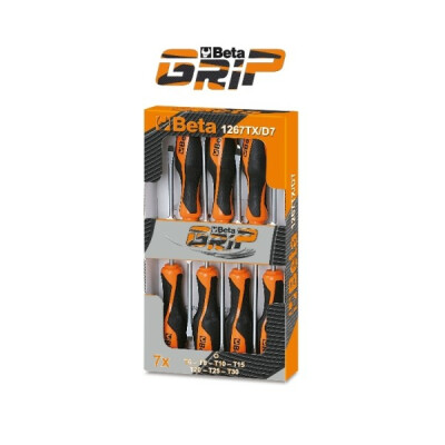 Jeu de 7 clés à douille avec manche pour vis à tête Torx®