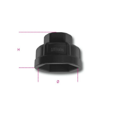 Clé à douille hexagonale pour cartouches de filtre à huile diamètre 36 MM