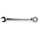 Clé mixte fourche droite et polygonale chromée à cliquet 12 x 12 MM diamètre 24 MM
