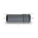 Douille impact à carré femelle 1/2" 6 pans creux longue série fine phosphatée 13MM diamètre 19.2MM