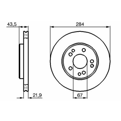 Jeu de disques de frein BOSCH 0 986 478 186