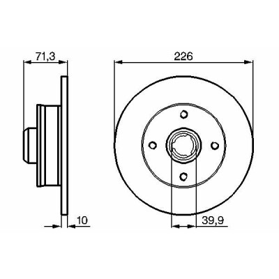 Jeu de disques de frein BOSCH 0 986 478 331