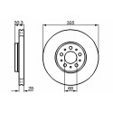 Jeu de disques de frein BOSCH 0 986 478 494