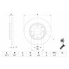 Jeu de disques de frein BOSCH 0 986 478 887