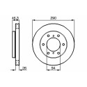 Jeu de disques de frein BOSCH 0 986 478 990